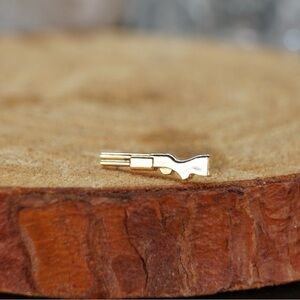 Solid 14k gold shot gun threadless/ press fit end